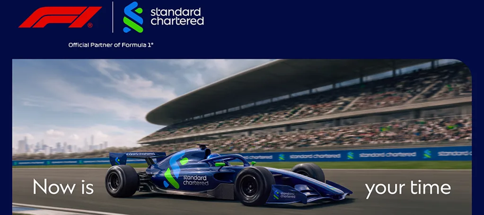 Standard Chartered takes F1 campaign global